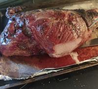 I Cooked a Leg of Lamb on my Smoker.
